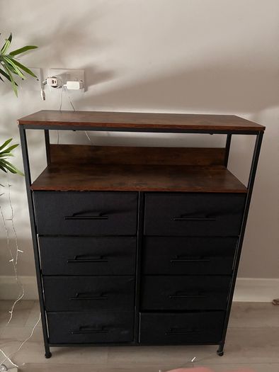 8 Drawer Fabric Chest of Drawers