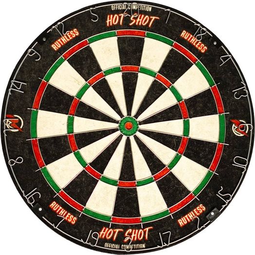 NEW SALE | Hot Shot Dart Board | Endurance Round Wire Sisal Dartboard Including 2 sets of Steel Tip Darts