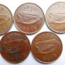 Vintage- Ireland, 2 Pence Bronze Coins Image 5