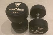 Dumbbell Pair 30kg Round Rubber
