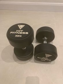Dumbbell Pair 30kg Round Rubber