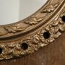 Vintage ornate gilt plaster circular mirror Image 2