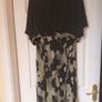Size 14. GOLD Designer dress and Balero. Occasion wear. Image 2