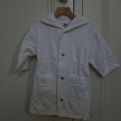 Petit Bateau White Velour Beach/Bath Robe Age 18 Months (81cm)