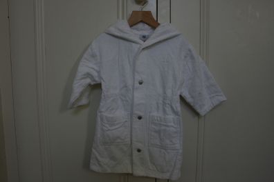 Petit Bateau White Velour Beach/Bath Robe Age 18 Months (81cm)