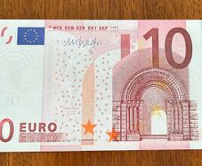 European Union 10 Euro Prefix T 2002 Banknotes X 1