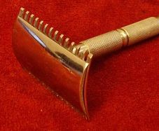 Antique WWI Era Silver-Plated Officers Pocket Razor 1914 to1920s