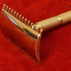 Antique WWI Era Silver-Plated Officers Pocket Razor 1914 to1920s