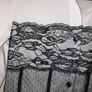 White Shirt with Black Lace Size Small Image 7