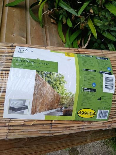 Reed Garden Screen. NEW (Still in packaging)