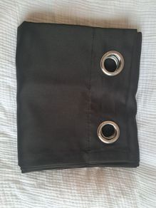 Black Eyelet Curtains