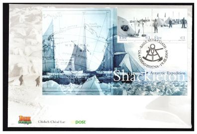2004 Ireland Shackleton Commemorative Stamps Miniature Sheet An Post First Day Cover (FDC)