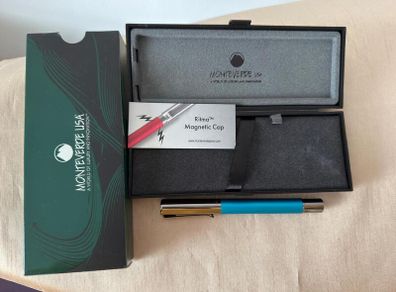 Monteverde Ritma Fountain Pen - Blue - 1.1 stub nib