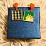 Heart and Square Earrings Fun Mismatched Pair Image 10