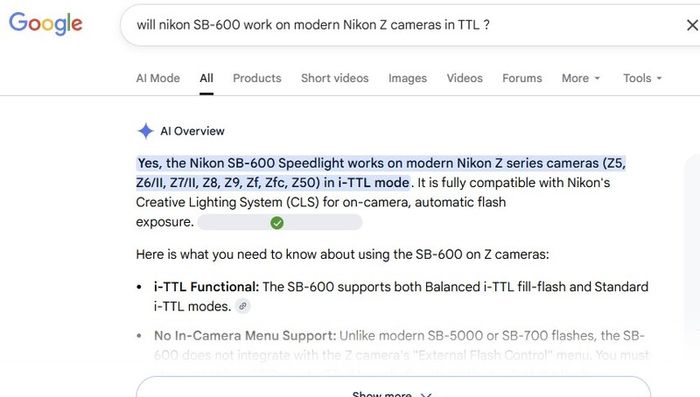 Nikon Sb-600 Flash Unit