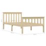 Bed Frame without Mattress Natural Solid Pinewood 100x200 cmBed Frame without Mattress Natural Solid Pinewood 100x200 cm Image 4