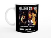Rolling Stones Slane Castle Ireland 1982 Commemorative White 11oz Ceramic Mug