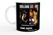 Rolling Stones Slane Castle Ireland 1982 Commemorative White 11oz Ceramic Mug