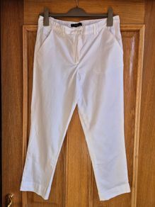 Mystify White Capri Trousers Size 14