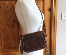 Bnwts Rowallan Distressed Handmade brown Leather Bag