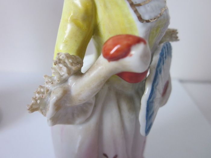 Vintage Porcelain Lace Couple Figurines
