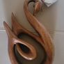 Handmade Wooden Swan Ornament Image 3
