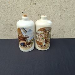 2 pottery bottles