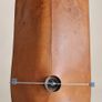 Vintage Mid-Century Modern Leather Sofa & Matching Swivel Armchair Image 3