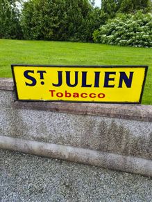 St Julien enamel sign