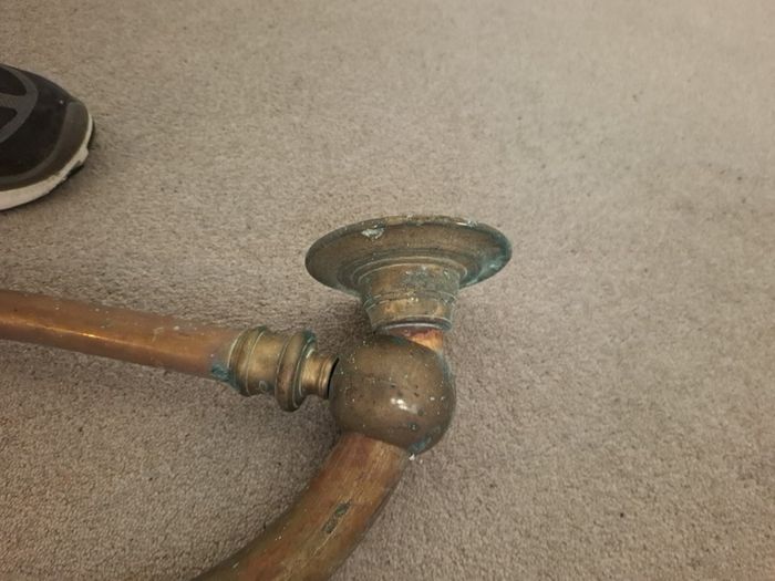 Georgian Irish brass hall rail