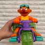 Sesame Street Ernie 2001 Splashin Trike Water Tub Tricycle Duck Part of the rope doesn't pull back completely Used Please see photos Image 6