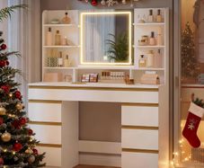 LED Vanity Dressing Table with LED Mirror