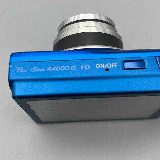 Canon PowerShot A4000 IS 16MP Digital Camera Blue - Full Kit