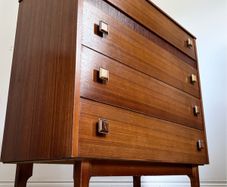 Vintage Retro Mid Century Teak Chest of Drawers