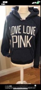hoodie Victoria secrets hoodie medium denim blue shade