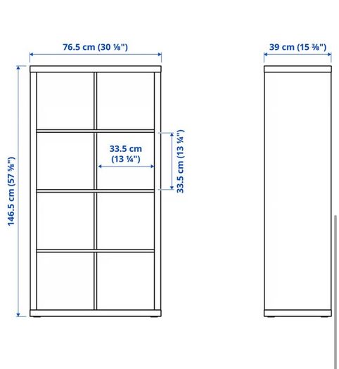 KALLAX Shelving 2 x Storage Units