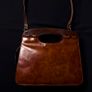 Vintage Brown Leather Handbag Image 2