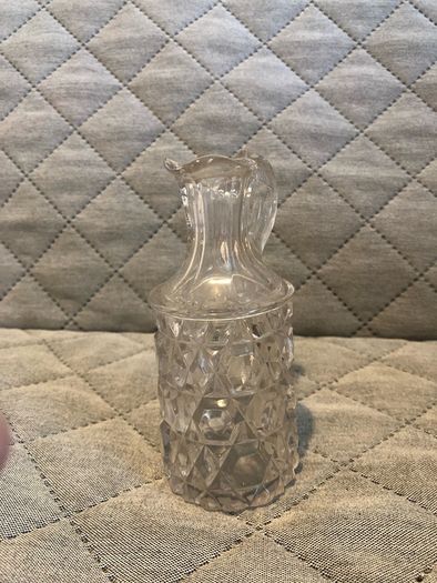 Vintage glass milk jar