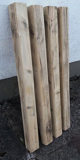 4 Rustic Wood Beams,Sanded & Cleaned .3.5ft