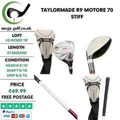 Taylormade R9 #5 Wood 19 Degree / Motore 70 Stiff