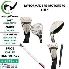 Taylormade R9 #5 Wood 19 Degree / Motore 70 Stiff