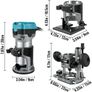 Electric Hand Wood Trimmer Router Image 5