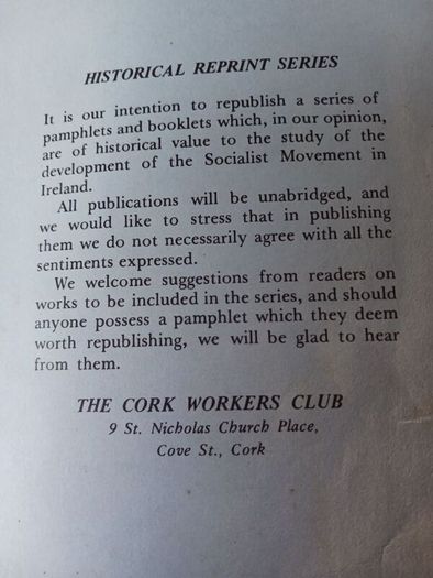 British Imperialism in Ireland / A Marxist Historical Analysis/ Elinor Burns / Reprint 1976