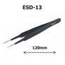 ESD Safe Anti-Static Stainless Steel Tweezers Electronic Repair Precision Tools ESD-13 Image 2