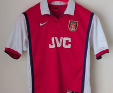 Genuine Original Arsenal Home Shirt 1998/1999 - Boy's Large