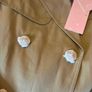 BAPY By A Bathing Ape Beige Trench Coat - Gold Star Buttons - Size S (14) see fit note Image 10