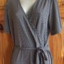 Black and cream wrap dress Dress size 10 includes postage Image 7
