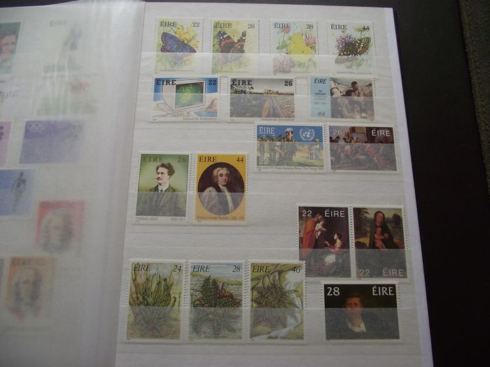 A New Stock Book With Collection Of Mint Irish Stamps N3