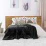 Sivio Weighted Blanket 7kg Black 120x180cm Sherpa Fleece Reversible - Brand New Image 2