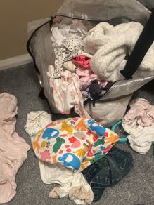 mix of baby girl clothes